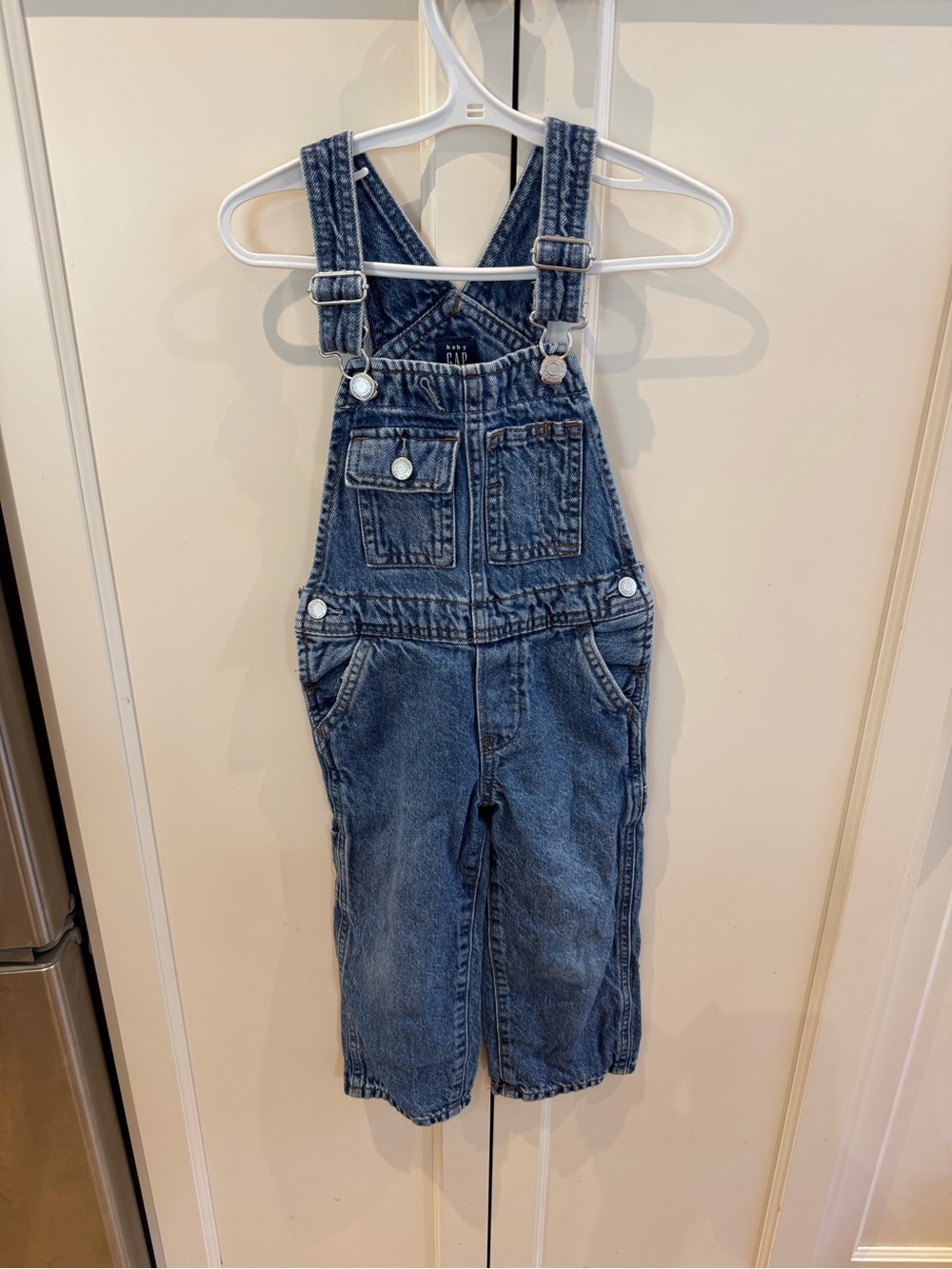 Gap 3t Kids Denim Overalls in Blue - Classic Adjustable Straps